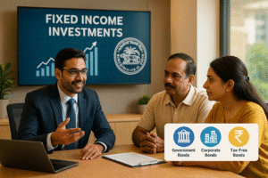 Infographic showing different types of bonds in India for safe investment